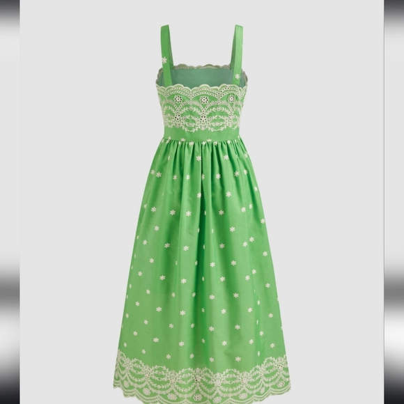 CIDER Woven Square Neck Floral Embroidery Maxi Dress US Sz 8 NWT - Picture 2 of 5